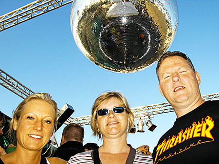 Disco im Hafen