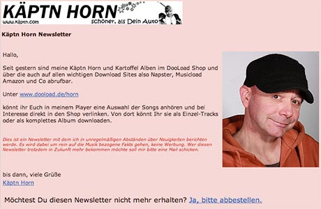 Der Newsletter vom Käptn