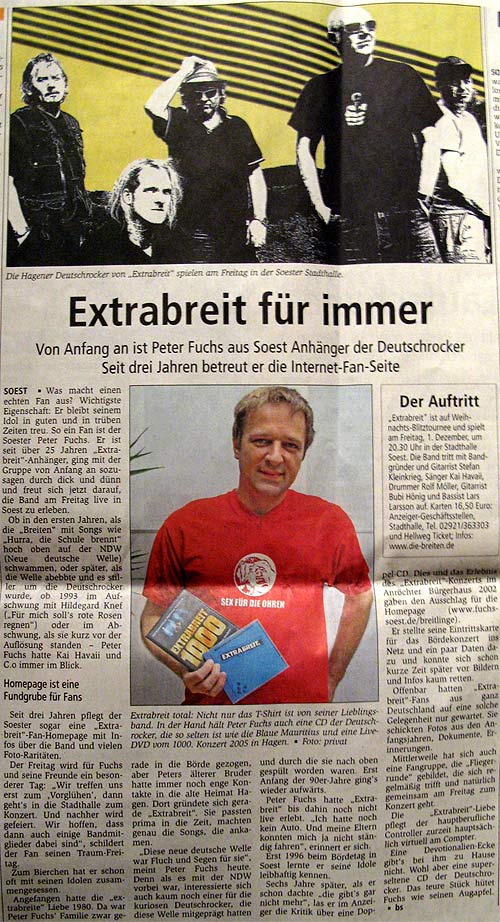 Aus dem Soester Anzeiger 28.11.06